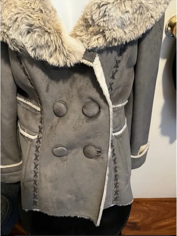 Sonoma Life+Style Faux Fur Coat Size Medium - Image 6