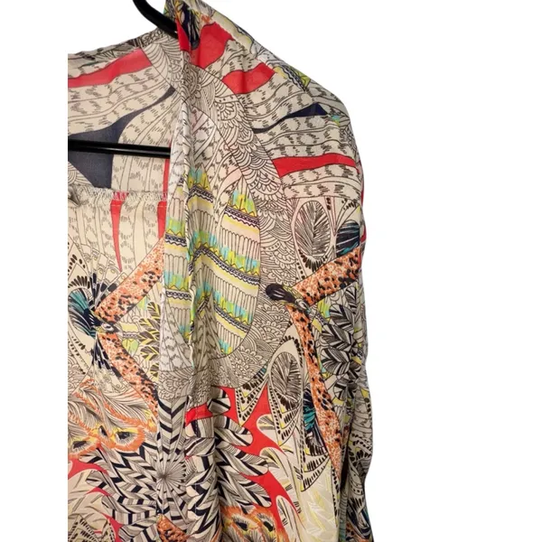 Gimmicks By BKE Boho Tribal Print Lightweight Sheer Layering Kimono - Image 2