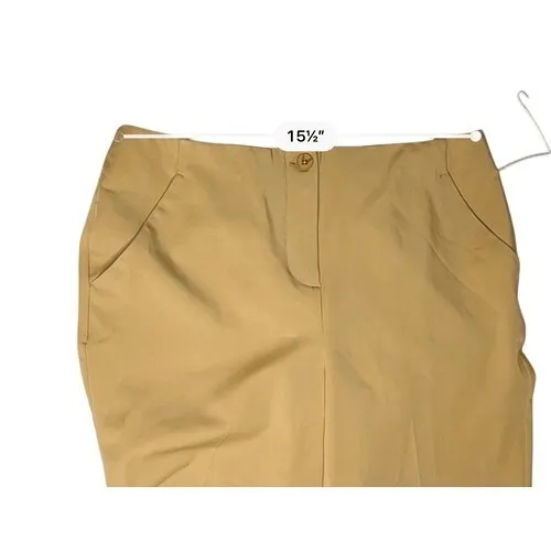 Worthington High Waisted Slim Ankle Petite Pants Tan Workwear Feminine 10P‎ NWT - Image 4
