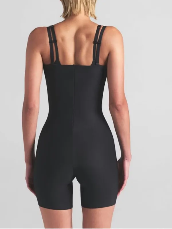 SKIMS Body Core Sculpt Open Bust Mid Thigh Bodysuit Black Onyx size L - Image 2