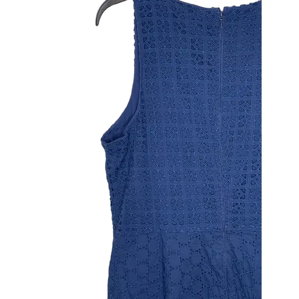 Old Navy Women's‎ Dress Short Fully Lined Sleeveless Scoop Neck Cotton Blue 12 - Image 8