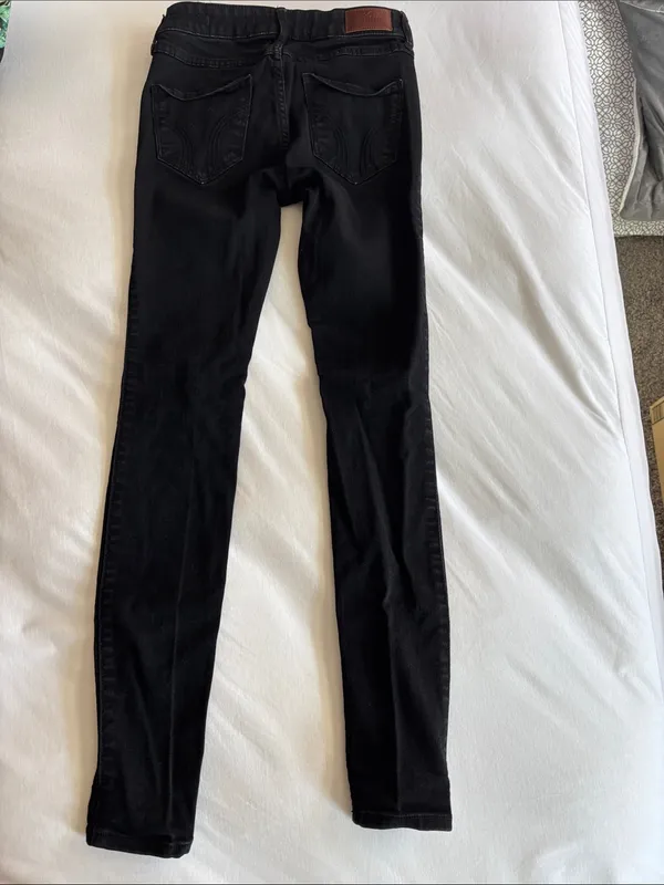 Ladies Hollister Black Skinny Jeans - Image 6