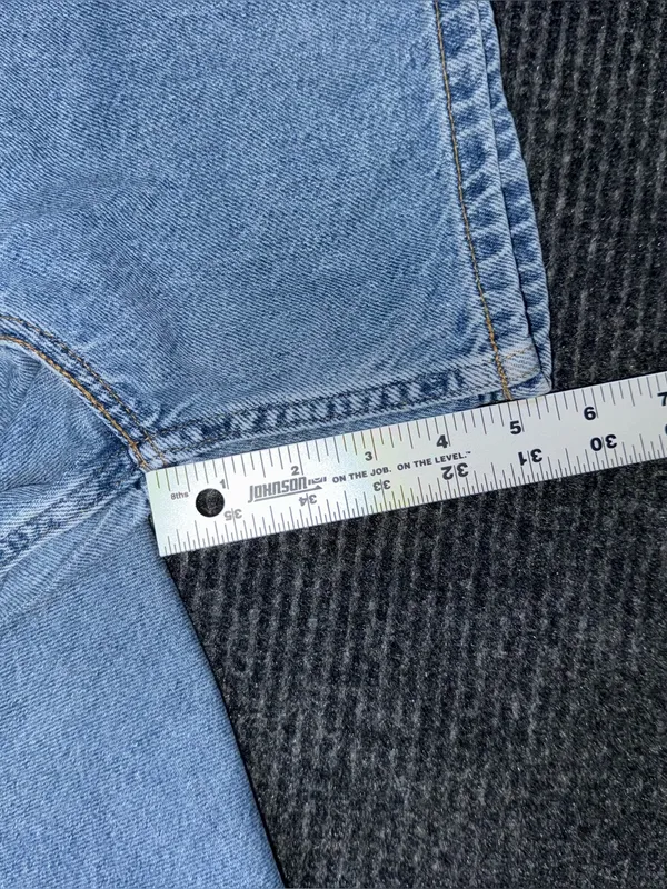 Vintage 90s Levi’s Relaxed Fit Orange Tab Denim Shorts Sz 25 High Rise Jorts - Image 7