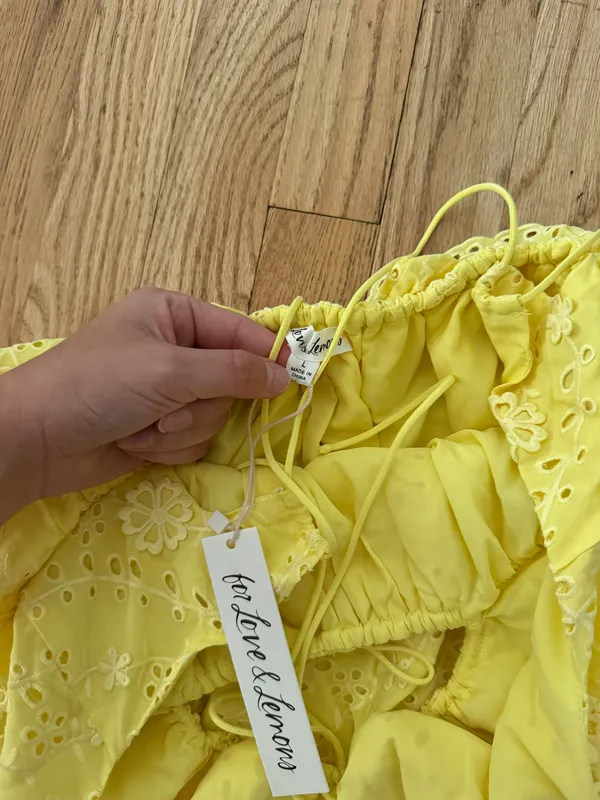 For Love And Lemons Natalia Mini Dress Large - Image 4