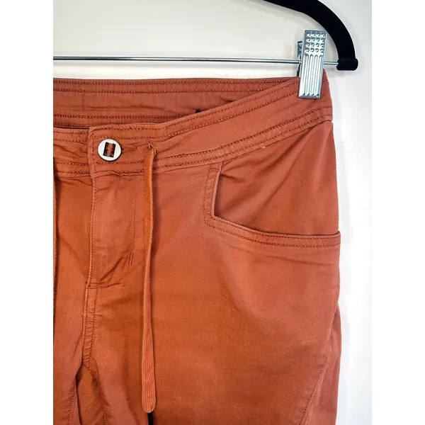 Black Diamond Women's Credo Shorts Size 8 Burnt Orange Cotton Stretch‎ Climbing - Image 4