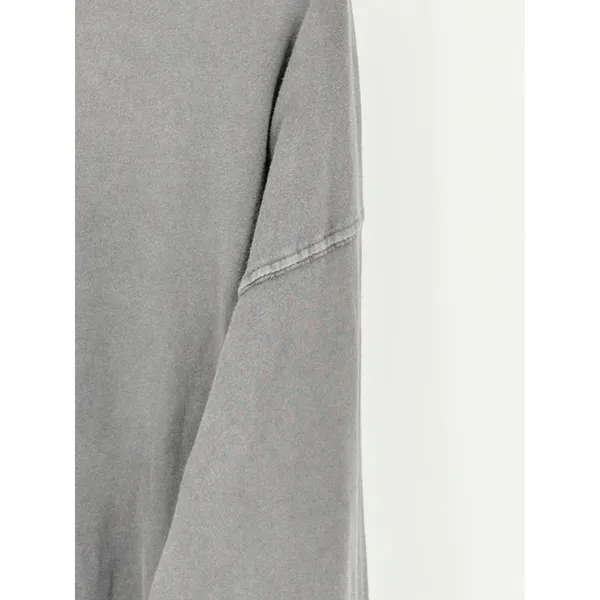 Free People‎ We The Free Charcoal Gray Oversized Long Sleeve Tee Mock Neck XS S - Image 4