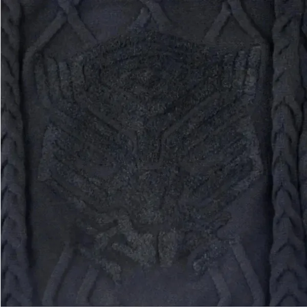 Disney Parks x Marvel Avengers Black Panther‎ Cable Knit Sweater | Size S - Image 4