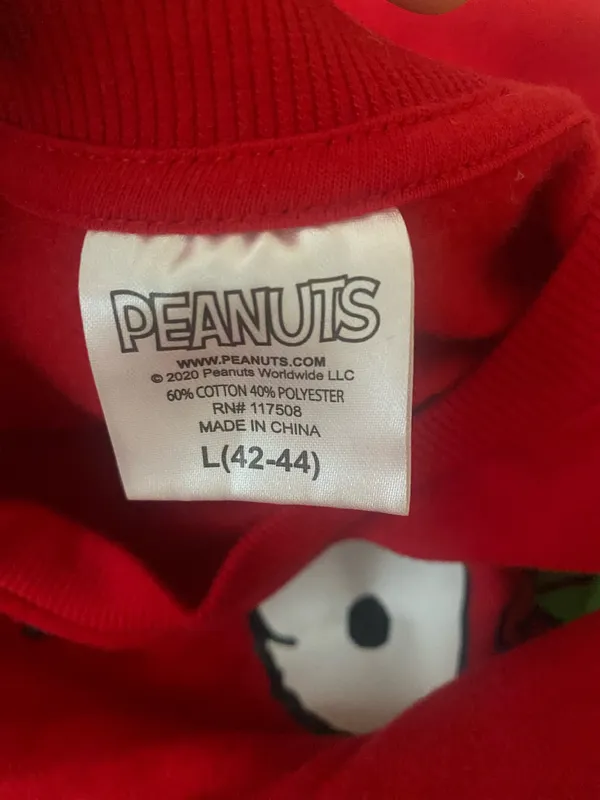 Peanuts sweatshirt Red Size L - Image 4