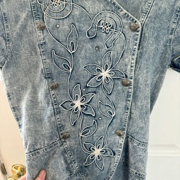 Vintage Rampage Acid Wash denim dress - Image 3