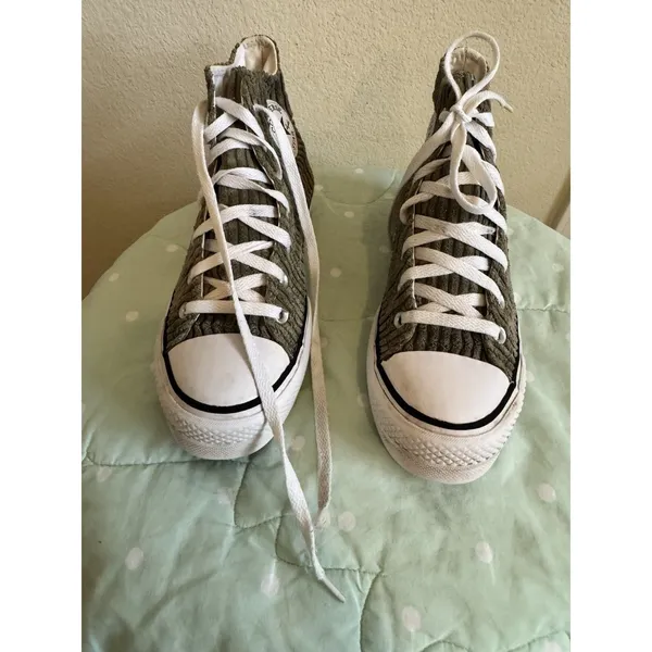 Converse Chuck Taylor All Star Lift Platform High Top Corduroy Size 8.5 - Image 7
