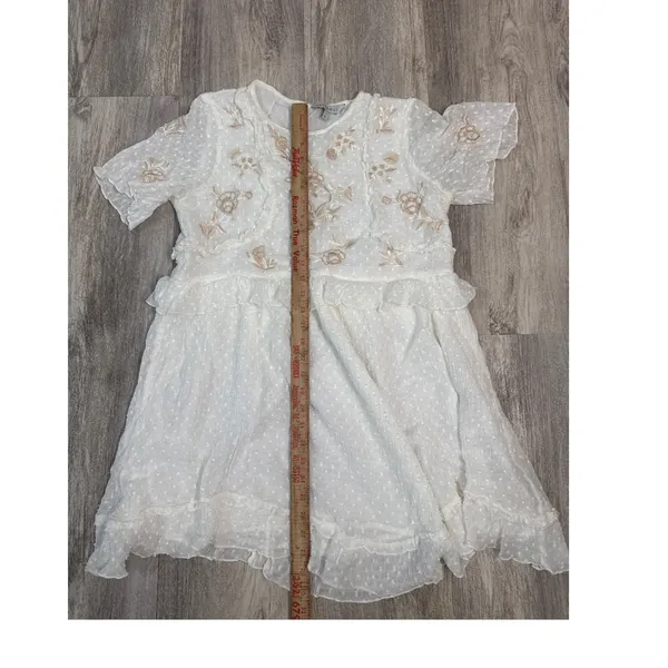 Anthropologie Ranna Gill Basilia Embroidered Tunic Dress Women Size Large - Image 7