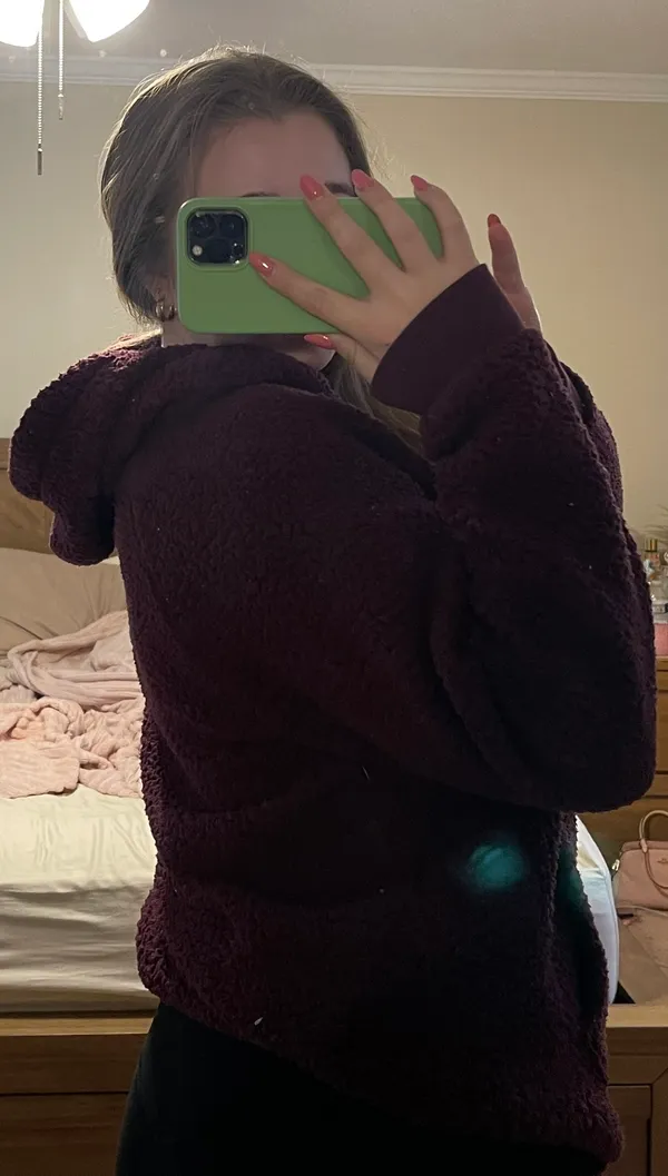 PINK Victoria’s Secret Sherpa Hoodie - Image 3