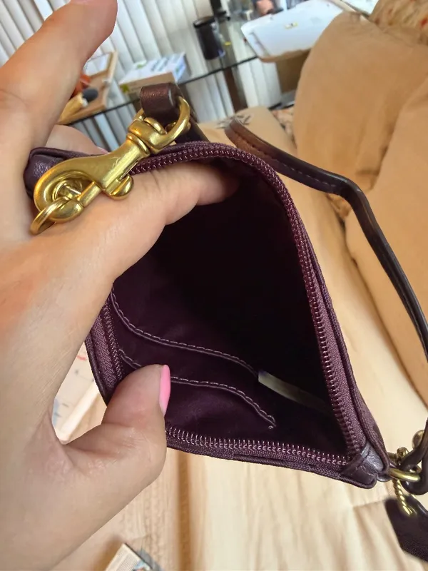 Coach Vintage Y2K Brown Wristlet - Image 3