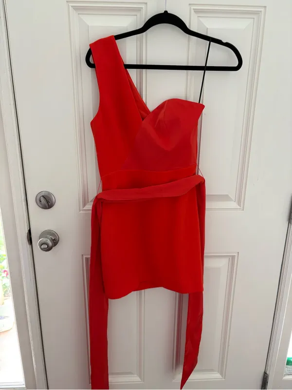 NBD Jasper Mini Dress in Red-Orange NWT - Image 2
