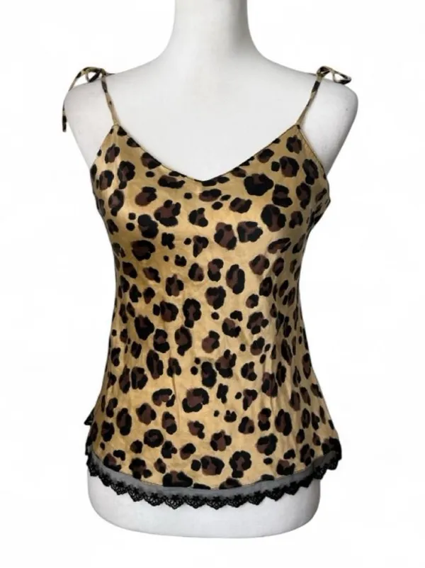 Vintage Silk Leopard Lingerie Set - Image 4