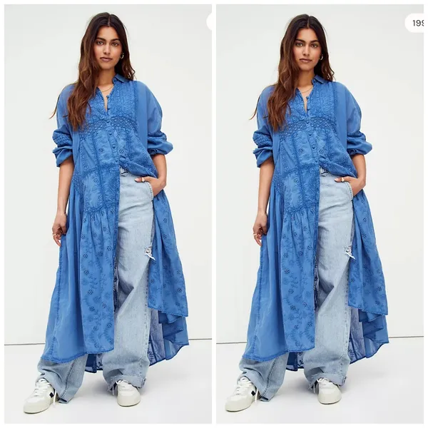Free people The Adventuring blue Midi Dress - Image 2