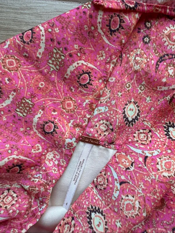 FREE PEOPLE Marion 2 piece Skirt Top Set 4 pink maxi - Image 5