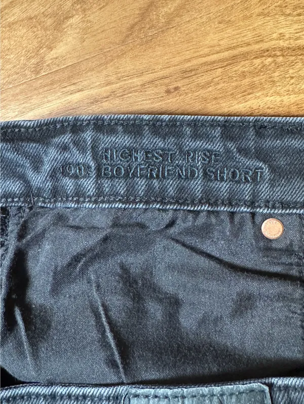 American Eagle Shorts Highest Rise Black Jean 90s Boyfriend Shorts 8 - Image 6