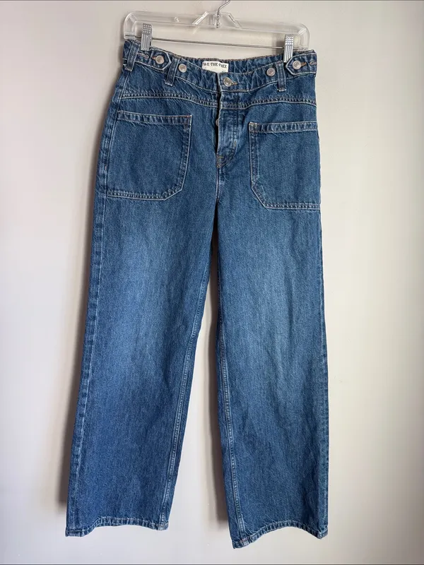 Free People We The Free Palmer Tunnel Vision Baggy Relaxed Cuffed Jeans - Image 2