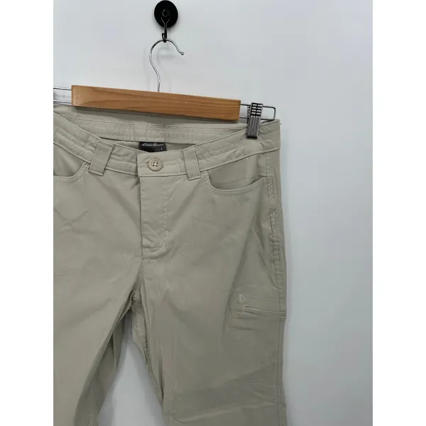 Eddie Bauer Pants Women‎ 8 Tan Khaki Nylon Blend Outdoors Hiking Lightweight - Image 4