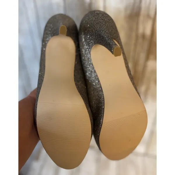 Madden Girl Gold Glitter Pumps Size 9‎ - Image 6