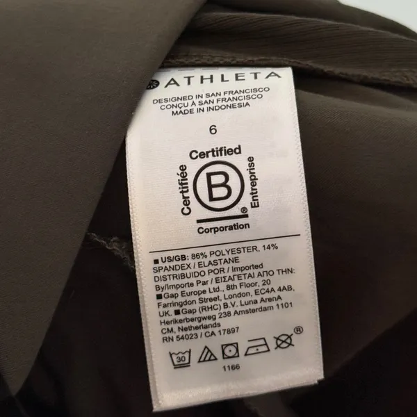 Athleta Women’s Brooklyn Mid Rise Ankle Pants‎ Grey Brown Green Size 6 - Image 8