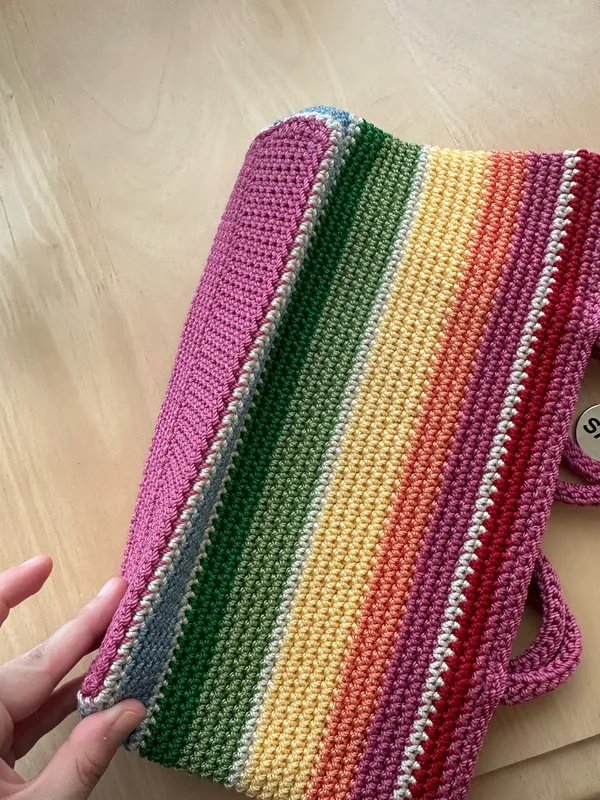 The Sak Rainbow Crochet Shoulder Bag - Image 6
