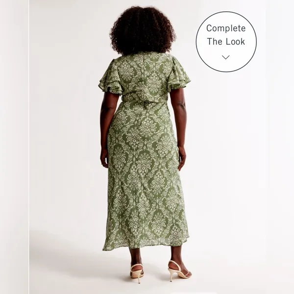 Abercrombie Ruffle Sleeve Slip Maxi Dress - Image 4