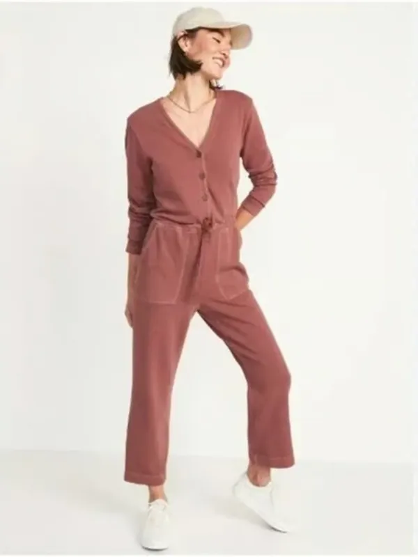 Rose Terry Cloth Jumpsuit - Image 2
