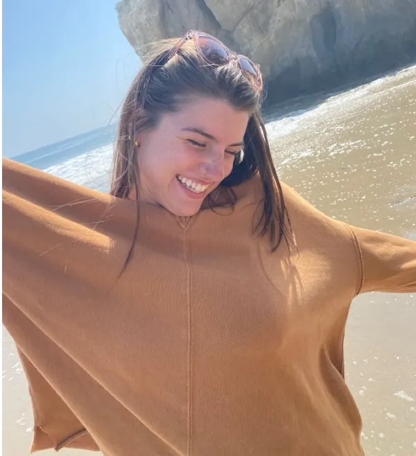 Aerie Pullover Sweater Crewneck Burnt Orange - Image 3