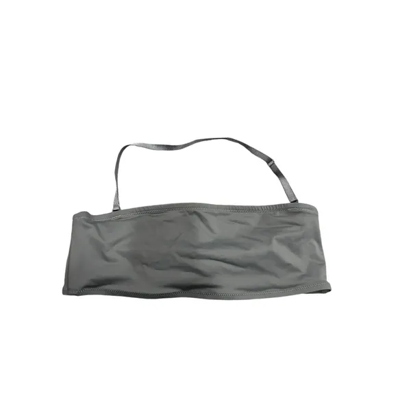 SKIMS WOMEN'S SWIM BANDEAU BIKINI TOP Gunmetal SIZE M NWT - Image 4