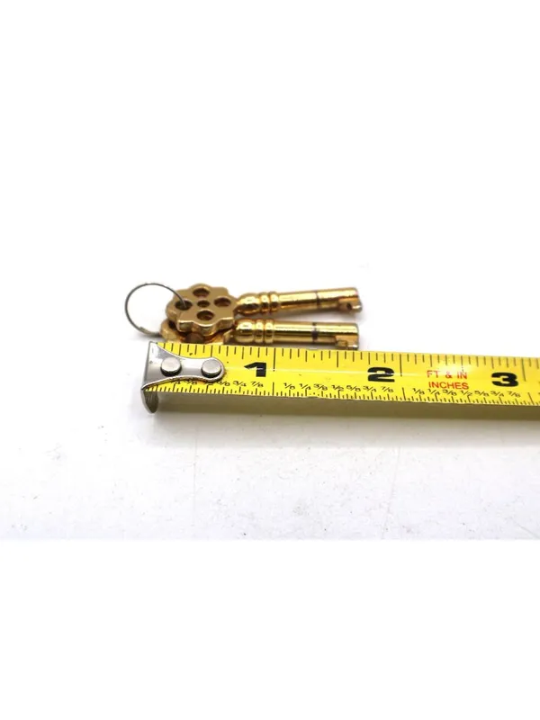 Set 2 Vintage Skeleton Keys Charms Floral Cutout Design 2.5" Zipper Pulls Decor - Image 6