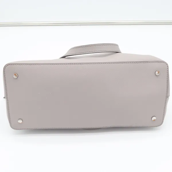 Kate Spade Satchel Womens Medium Larchmont Avenue Dome Gray Leather Crossbody - Image 10