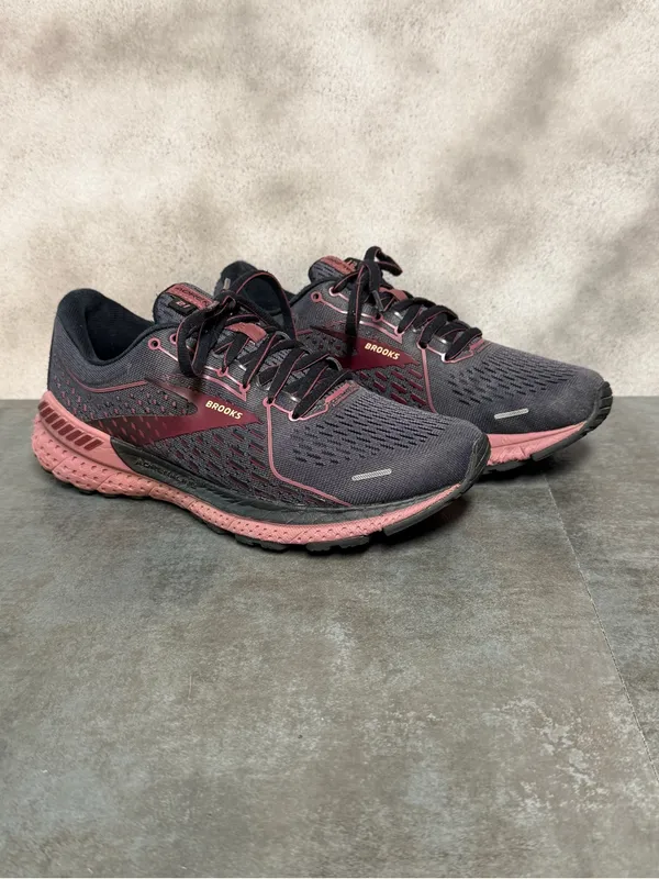 Brooks Adrenaline 21 Women's Black/Purple Running Shoes 1203291B050 Size 7B - Image 2