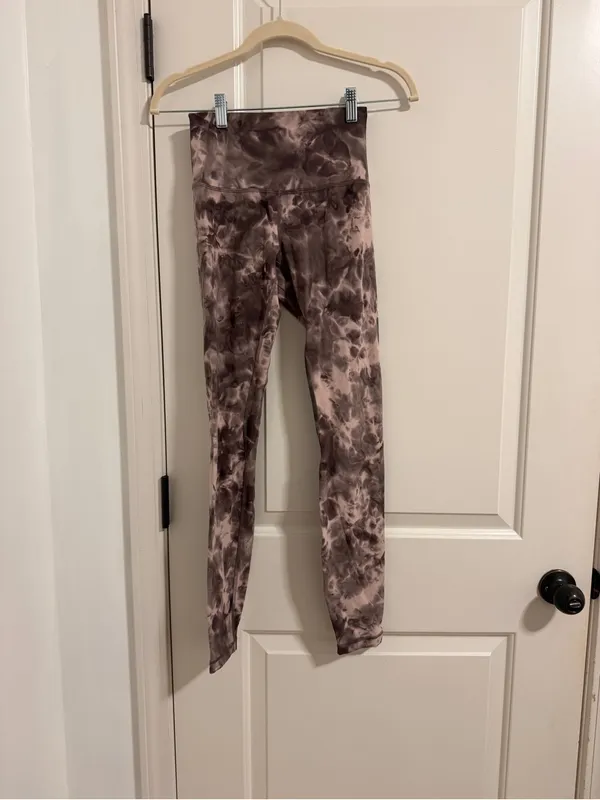 lululemon athletica Mauve & Purple Tie-Dye Leggings - Image 2