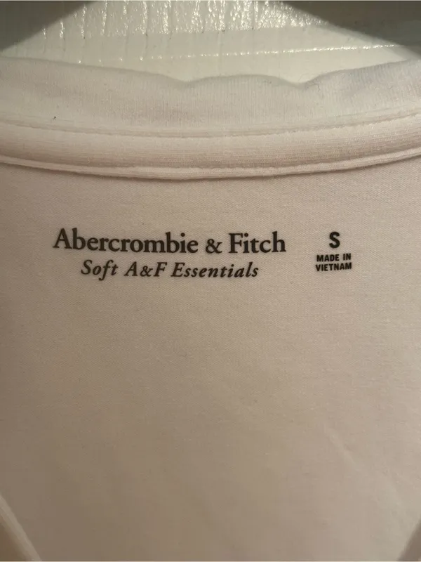 Abercrombie & Fitch Soft A&F Essentials White Polo Tank - Image 4