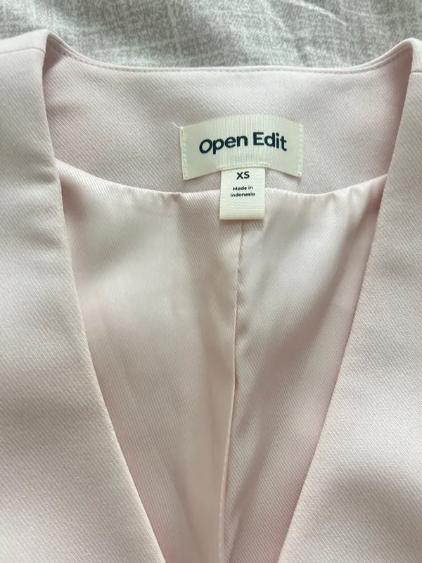 Open Edit Pink Pantsuit Vest Set - Image 3