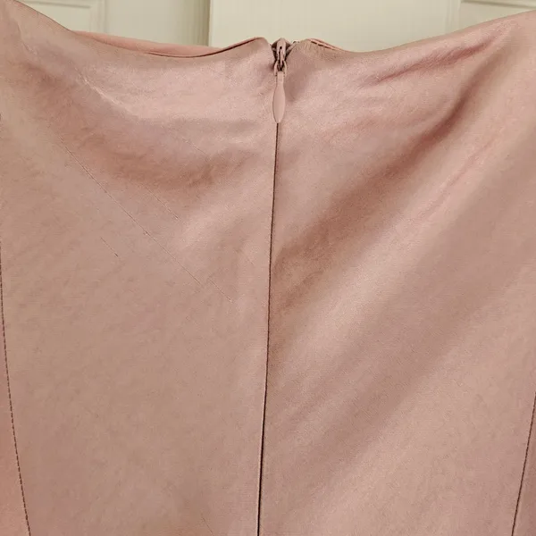 MORE TO COME | NWT Emma Strapless Maxi Dress‎ in Blush Satin XL - Image 8