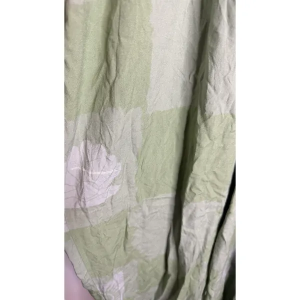Native Youth Green Jumpsuit Hippie Distressed Patchwork Artsy Floral Celestial - Image 8
