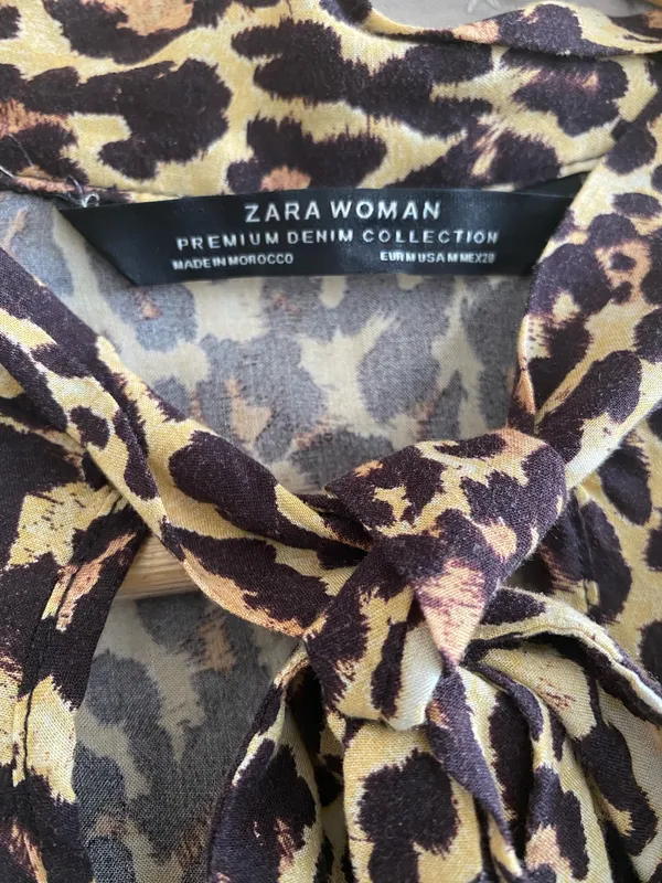 Zara Leopard Print Women’s Top - Image 2