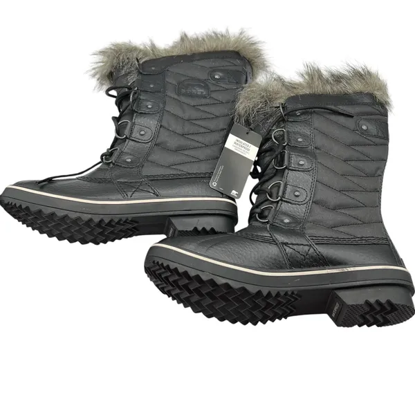 Sorel Womens Size 6.5 Tofino II Waterproof Faux Fur Trim‎ Boots Black Stone NWT - Image 12