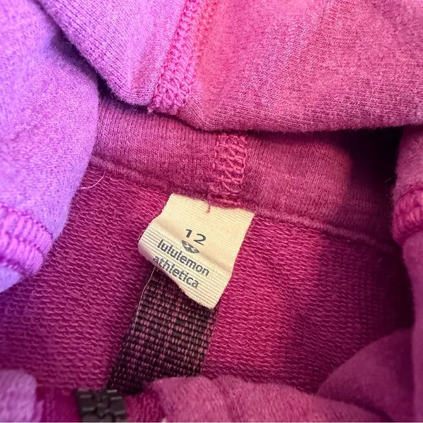 Lululemon On The Daily Zip Down Hoodie Sweater Hooded Ultra Violet Purple Sz 12 - Image 13