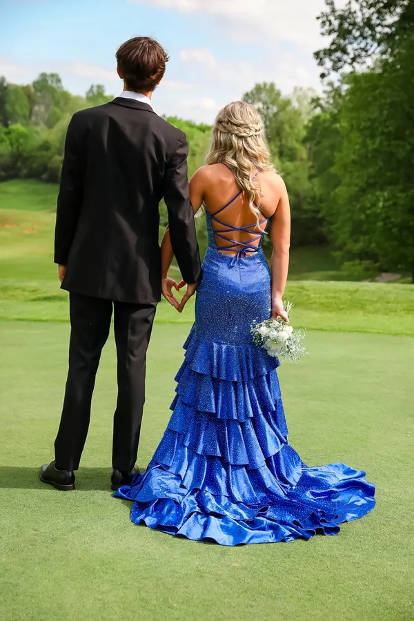 Sherri Hill Prom Dress Blue Royal - Image 2