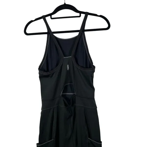 Free People Movement Cross‎ The Line Bodysuit Black Women’s Size Medium athletic - Image 7