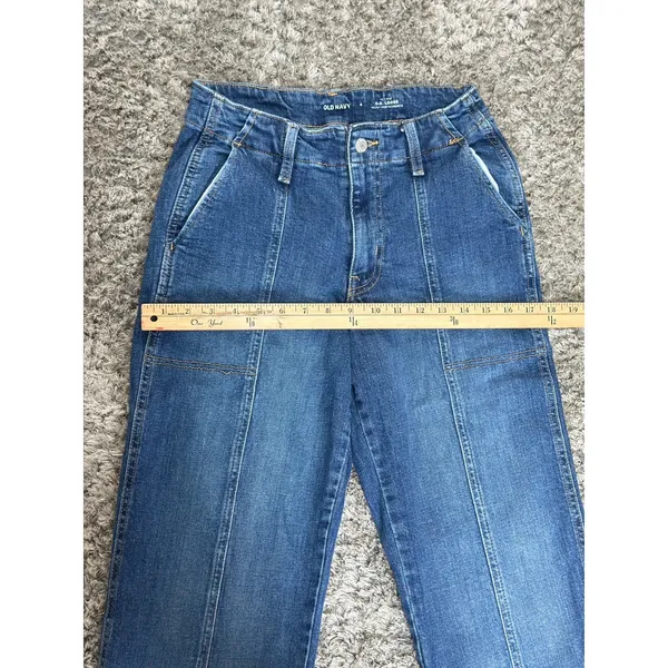 Old Navy Jeans Women's OG Loose Mid Rise Stretch Denim (25x29) Size 4 - Image 11
