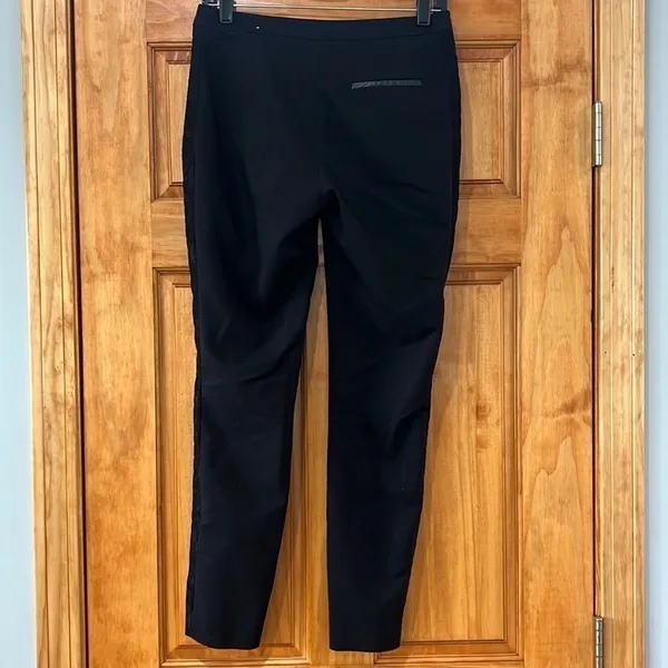 H&M Black Pants with Lace Accent Woman's Size 6 - Image 3