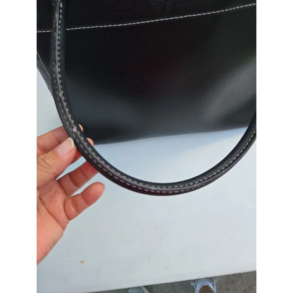 Kate Spade Black Leather Tote With Zip Front Pocket - Image 3