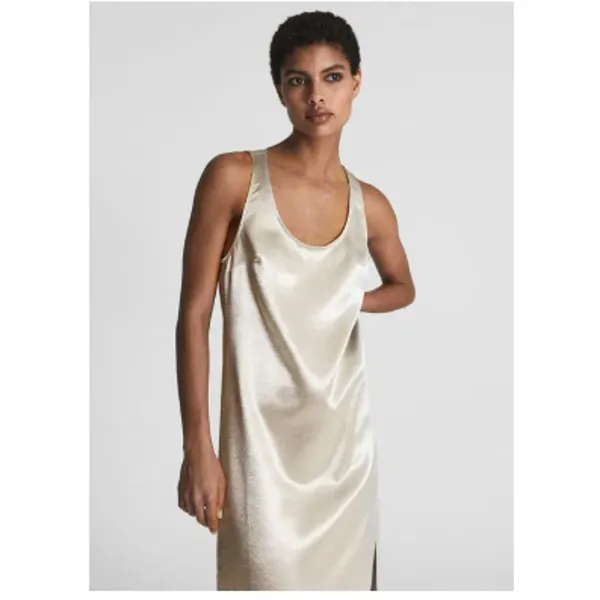 REISS Lottie Metallic Maxi Dress Size 6 New with‎ Tags - Image 5