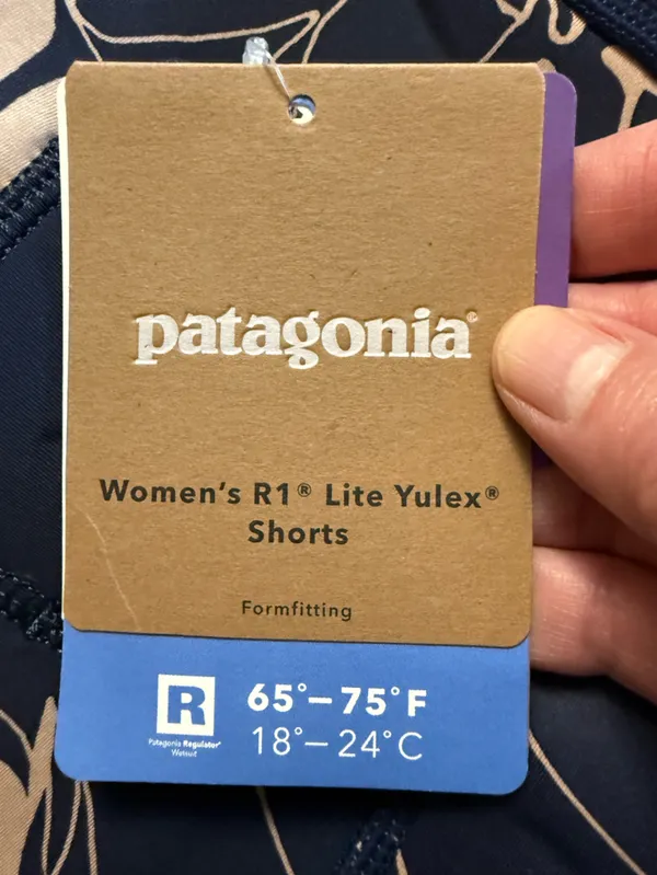 Patagonia Women's R1 Lite Yulex Surf Shorts Form-Fitting Valley Flora NWT Size 8 - Image 4