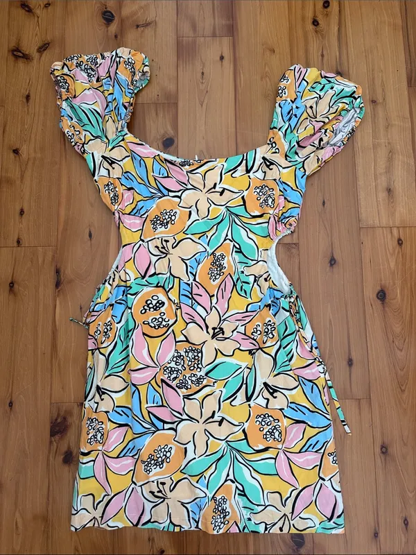ASTR the Label mini talula tropical papaya dress medium - Image 4